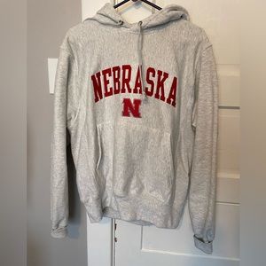 Champion Gray Nebraska Sweatshirt - Size Small